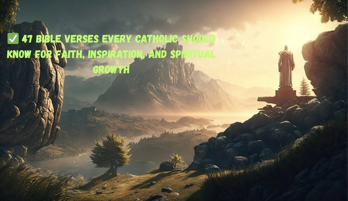 ✅ 47 Bible Verses Every Catholic Should Know for Faith, Inspiration, and Spiritual Growth