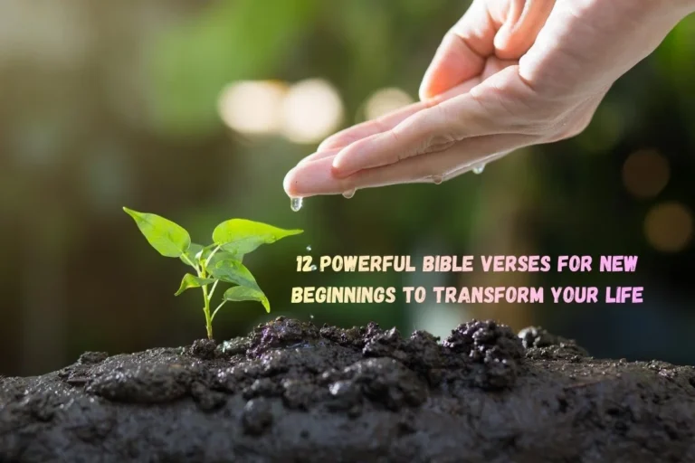 12 Powerful Bible Verses for New Beginnings to Transform Your Life